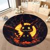 17 Styles Pokemon Cards Print Round Carpet Bedroom LivingRoom Mat Sofa Home Children's Room Decor Rug Free Shipping Holiday Gift