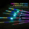 18 v 1 64barevné RGB Symphony Car Ambient Light Interiérové ​​akrylové vodítko LED páskové světlo Dekorace Atmosférická lampa pomocí ovládání aplikací