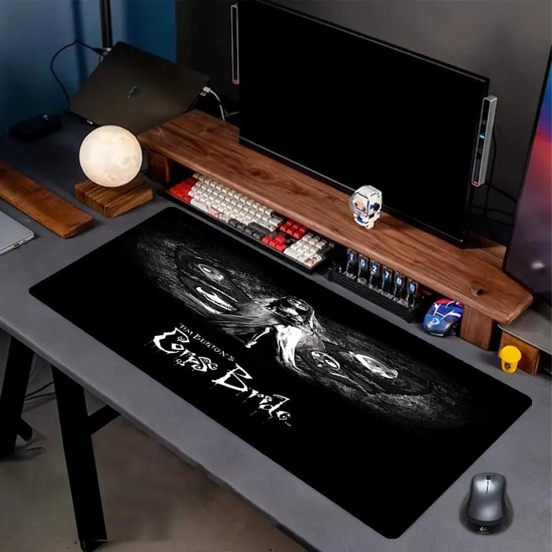 Corpse Bride Print Mouse Pad, Anti‑Slip Desktop keyboard Mat, for PC Laptop Gaming Working Daily Use, Cool Festival Surprise Gift