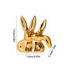 Unique Aesthetic Kiss Couple Bunny Figurine Handicraft Easter Rabbit Ornament  Home Decoration