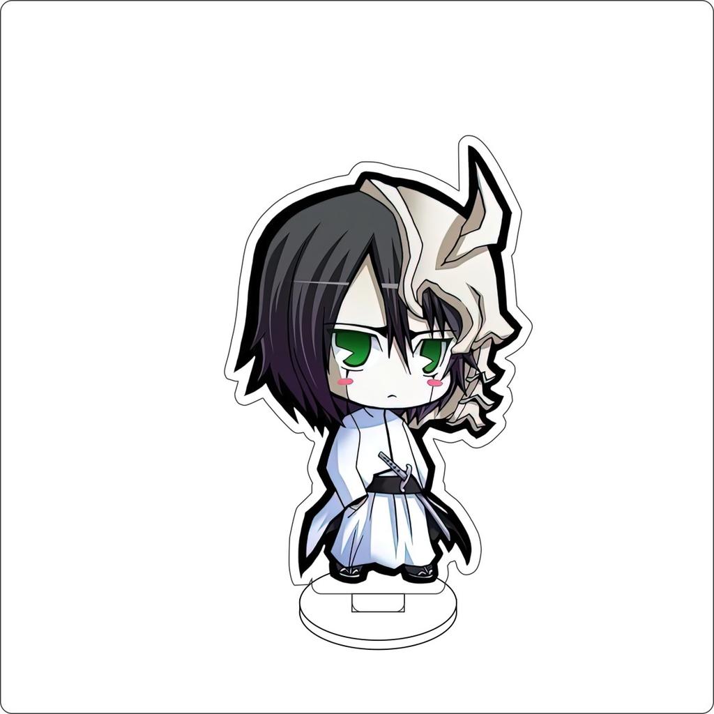 10CM Anime BLEACH Figure Stand Model Grimmjow Jaegerjaques/Urahara Kisuke/Kurosaki Ichigo Cute Desk Decor Standing Sign Gifts