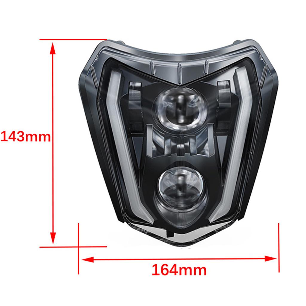 For KTM EXC 450 Motocross LED Headlight Lamp Core SX XCW 250 300 Motorcycle Headlamp Wick Supermoto Accessories Enduro