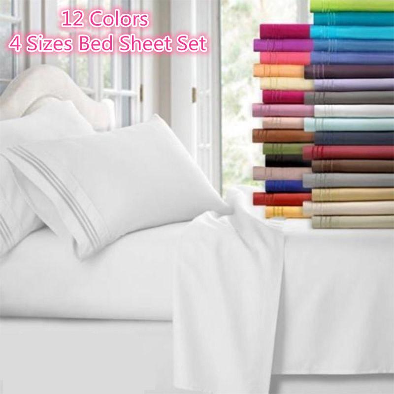 Buy Trendy Comfort 1800 Count 3/4 Piece Deep Pocket Bed Sheet Set For