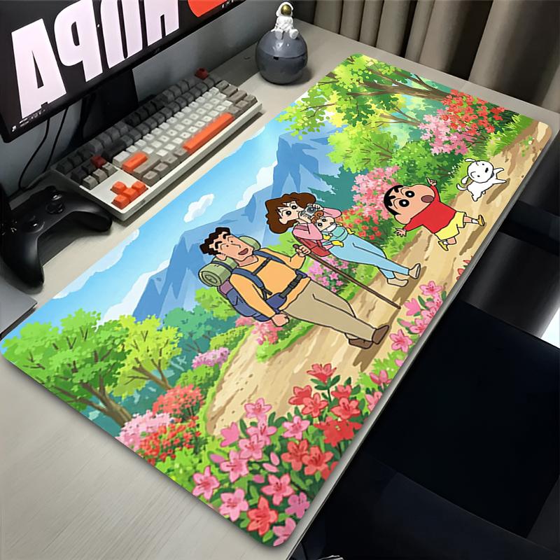 Mousepad Cute Oversized Office Desk Pad Computer Keyboard Pad Animation Game Cartoon CCrayon ShinChan Rubber Mouse Pad