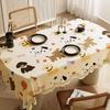 Printed Pattern Cartoon Dining Tablecloth Waterproof Heat-resistant Tea Table Cover Cloth Light Luxury High-end Fabric Decorate