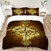 3pc Compass Arrow Cover Set - 1 Quilt Cover + 2 Pillowcases, All Seasons Bedroom Setting, Perfect for Home045