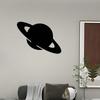 Minimalist Saturn Metal Wall Art, Powder-Coated Planet Decor Gift
