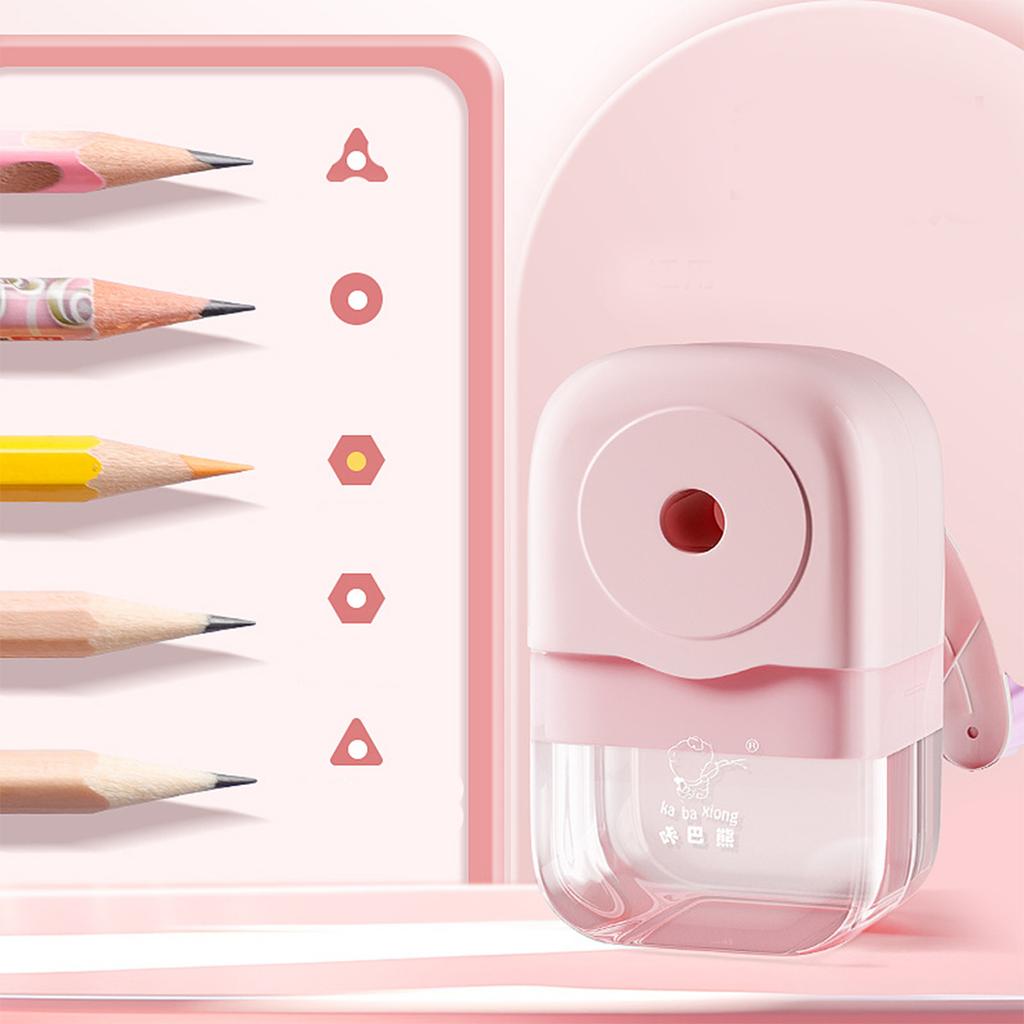 Macaron Colored Pencil Sharpener Student Hand-crank Pencil Sharpener Large Diameter Drawing Stationery Cute School Supplies