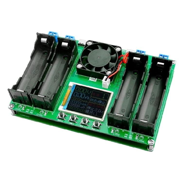 4 Channel Battery Testing Equipment For 18650 Capacity Internal Resistance Measurement 9 Auto Charge Cycles