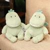 Cute Dinosaur Sitting Plush Cartoon Boy Sleeping In Bed Accompanied By Doll Gift