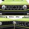 Car Front Bumper Grills Decoration Cover Trim for Suzuki Jimny 2019 2020 2026-2026 Grille Mesh Frame Exterior Car Accessories