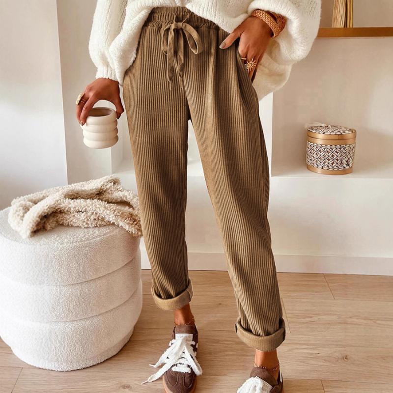 Women's New Casual Fashionable Solid Color Wide Leg Pants
