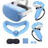 Colorful Silicone Oculus-Quest 2 Protective Case Set Anti-slip VRs Controller Shell VRs Accessories