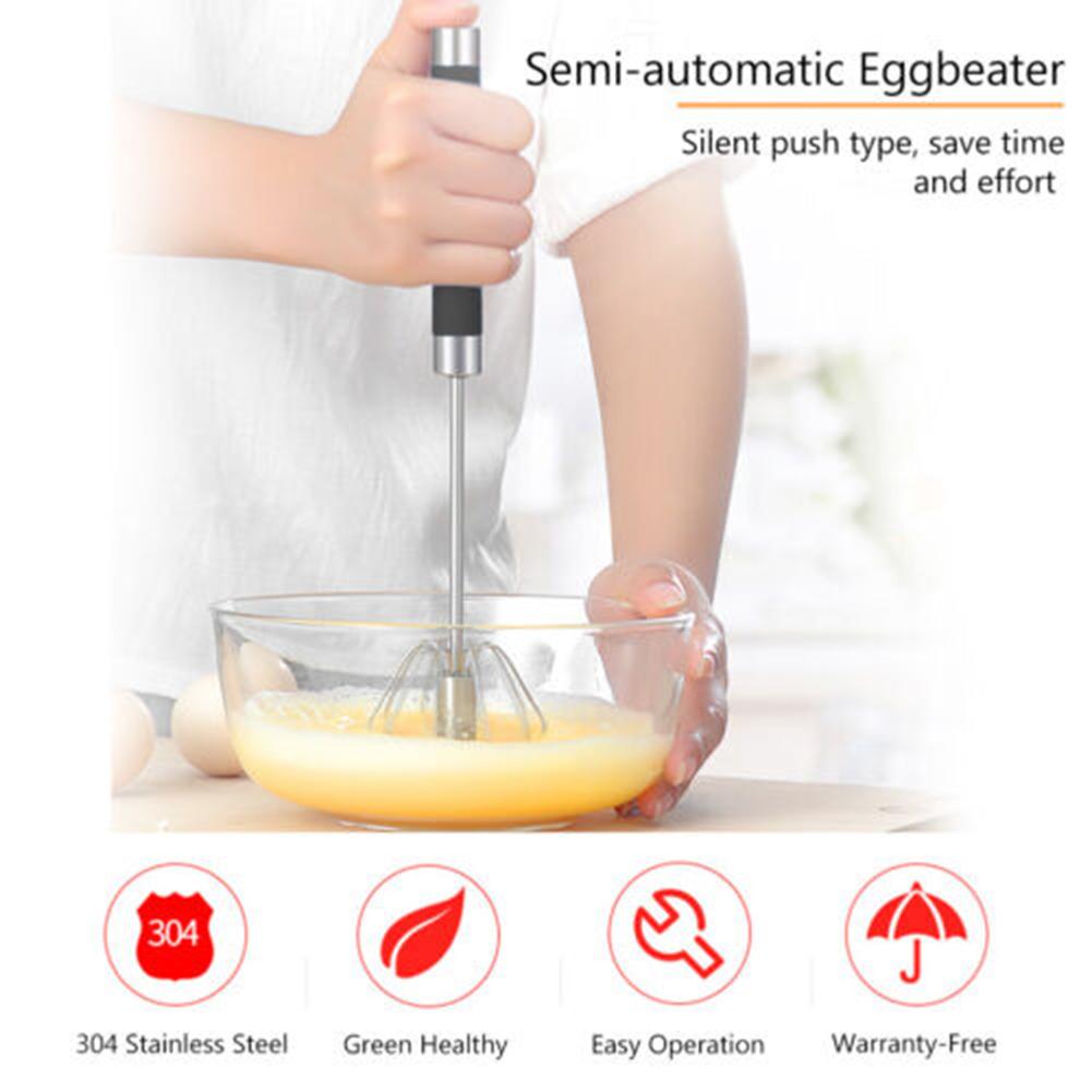 Półautomatyczna trzepaczka do jajek ułatwiająca mieszanie Ergonomiczny Oszczędzający czas Mikser kuchenny Artykuły kuchenne