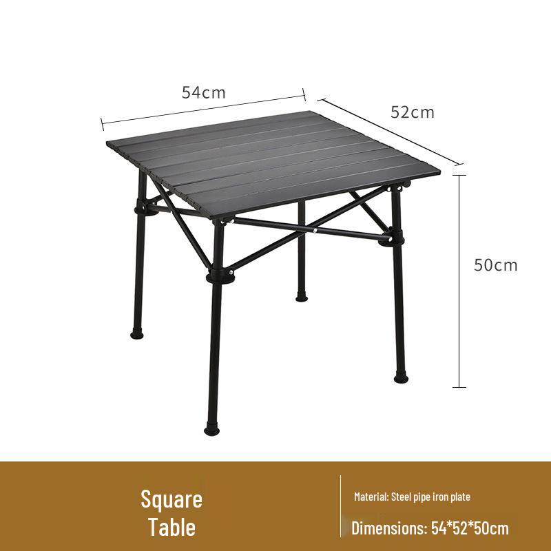 Detachable Foldable Outdoor Camping Table with Adjustable Height