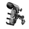 Motorcycle Phone Holder with Sun Visor & Anti-Theft Lock 360-degree Rotation, Camera Compatible