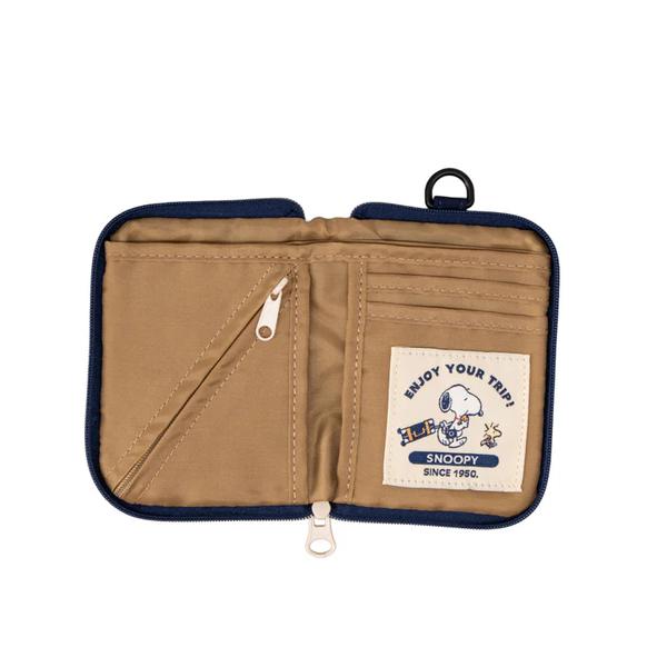 PEANUTS Snoopy Travel Slim Wallet (enjoy your trip) Japan NEW