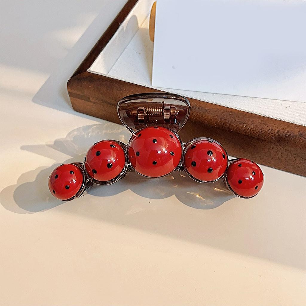 Hair Claw Clip Princess Theme Hair Jaw Clamps Cute Ladybird Hair Catch Barrettes Strong Hold Hairpin for Girls