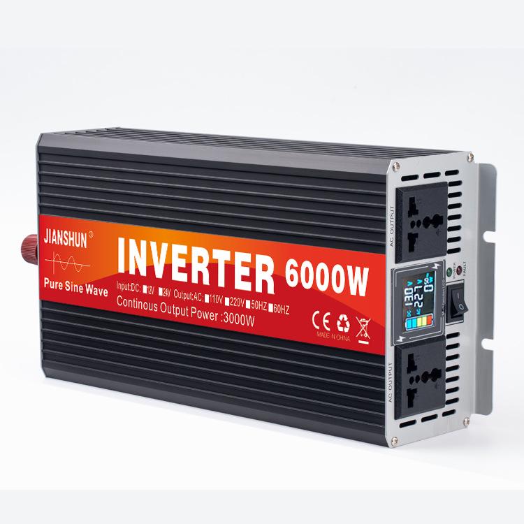 2024 Full Effekt Ren Sinusbølge Inverter 5000W 12V/24V til 220V