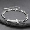 Jeshayuan Imam Ali Zulfiqar Sword Bracelet for Women Arabic Calligraphy Muslim Men Bracelets Stainless Steel Amulet Jewelry