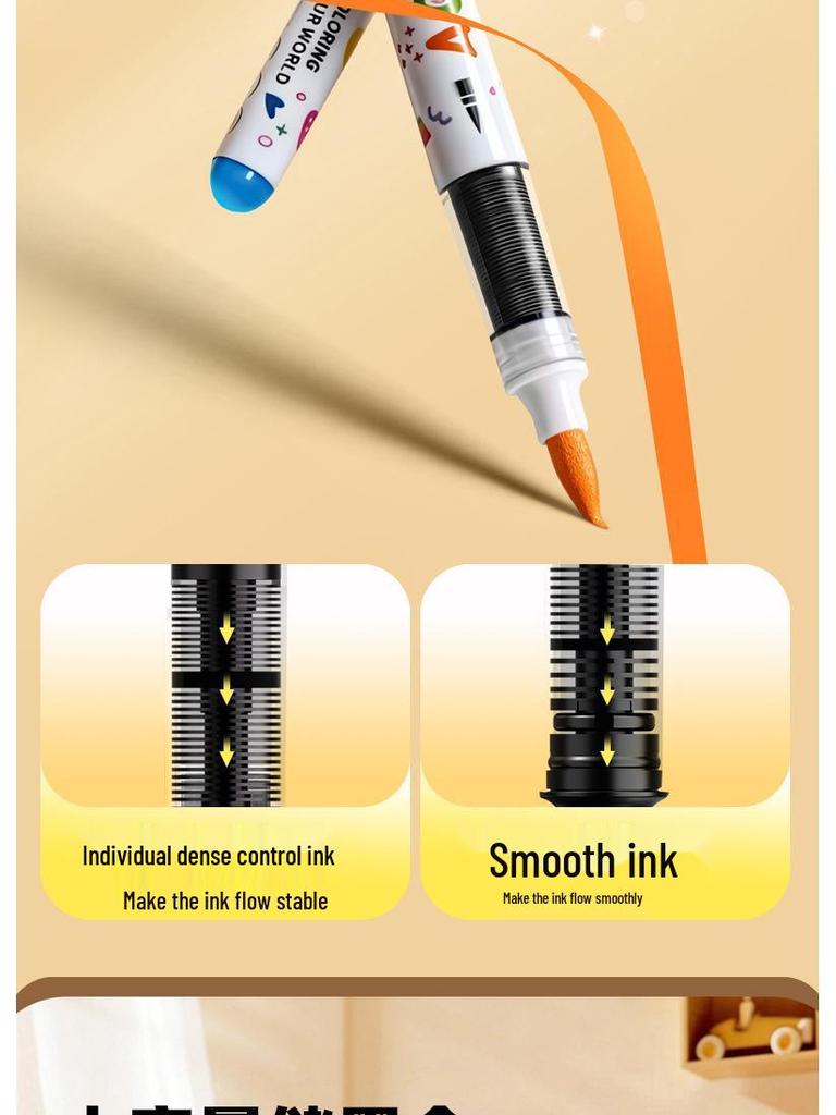 Wasserdichter Acrylmarker mit weicher Spitze - Nicht verschmierend, ideal für Schüler & DIY-Kunst.