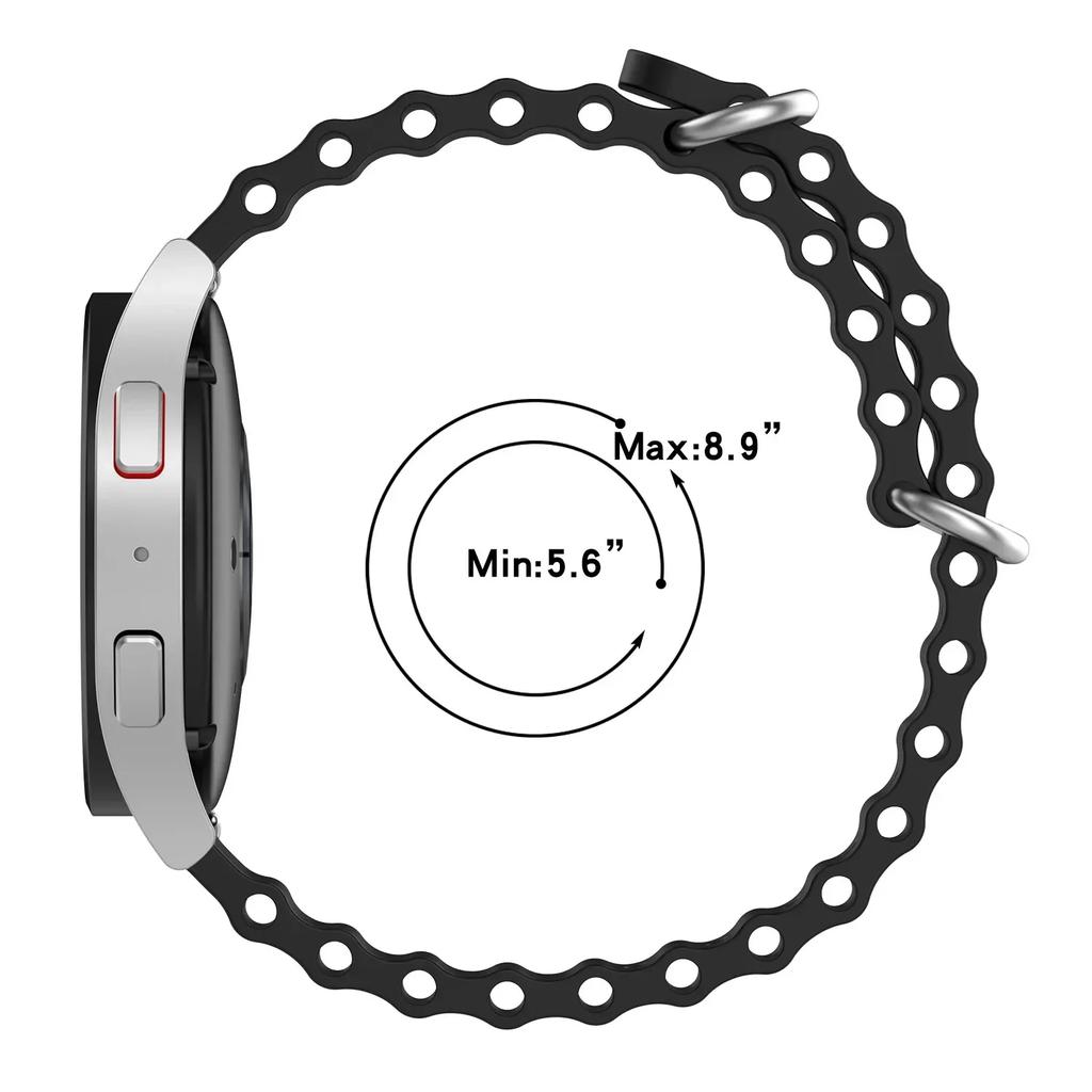 22mm Silicone Strap for Amazfit Bip 6 5 Bip6 Bracelet Smart Watch Quick Ocean Breathable Wristband for Amazfit Bip6 Accessories