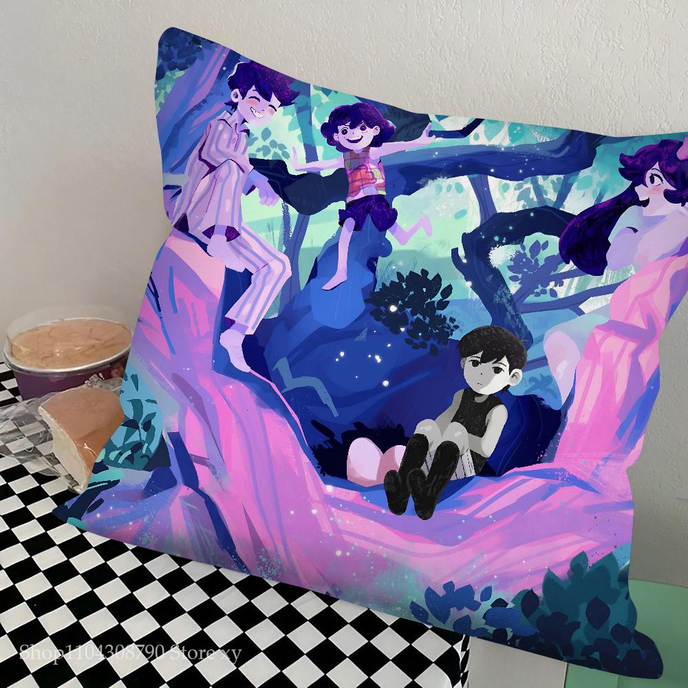 Anime Omori Duża poszewka na poduszkę do gry Kwadratowa poduszka Sypialnia Sofa Komfortowa poduszka do wypoczynku Samochód Salon Dekoracja domu
