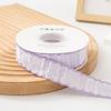 Polyester-cotton Trimmed Fabric Ribbon Wavy Pattern Handmade Butterfly Bow Hair Clip for Wedding Clothing Shoes Hats