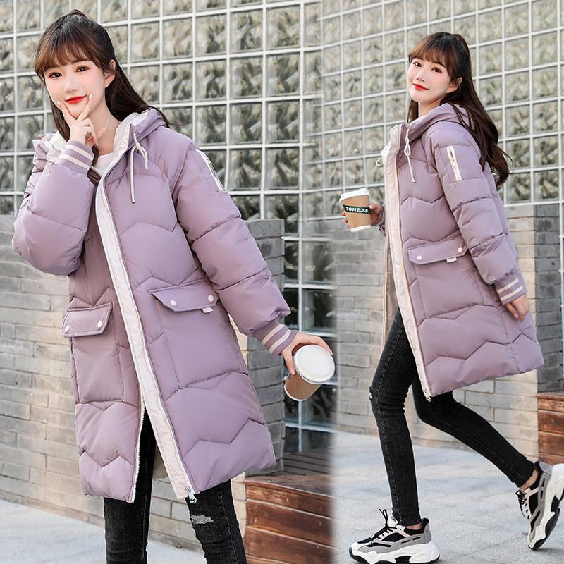 Padded clothes women's medium and long winter clothes new loose bread clothes down padded clothes jacket jacket