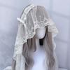 Black / White Lolita Headwear Gothic Style Lolita Girls Headband Lace Bow Hair Band  Cosplay