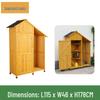 Outdoor Anti-Corrosion Sunscreen Storage Cabinet for Garden and Courtyard