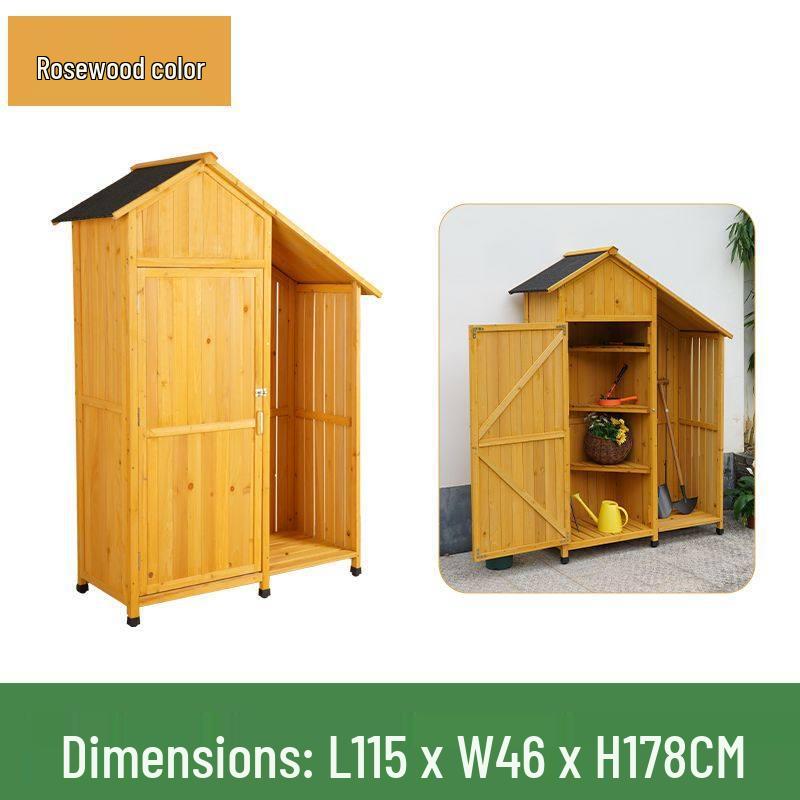 Outdoor Anti-Corrosion Sunscreen Storage Cabinet for Garden and Courtyard