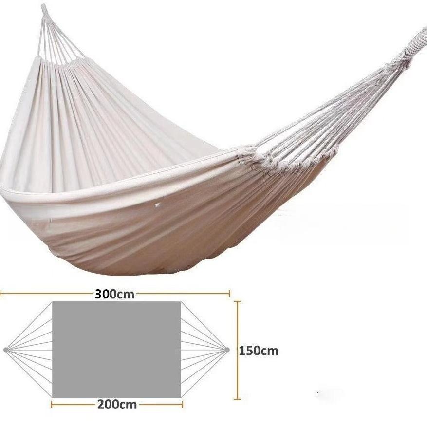 Heavy-Duty Portable Swing for Beach Backyard Photography Extra Wide Two-Person Outdoor Hammock with Hanging Ropes