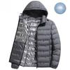 Men Winter White Duck Down Jacket Warm Thick Windproof Waterproof Puffer Jacket Hooded High Quality Ultralight Down Jacket Male