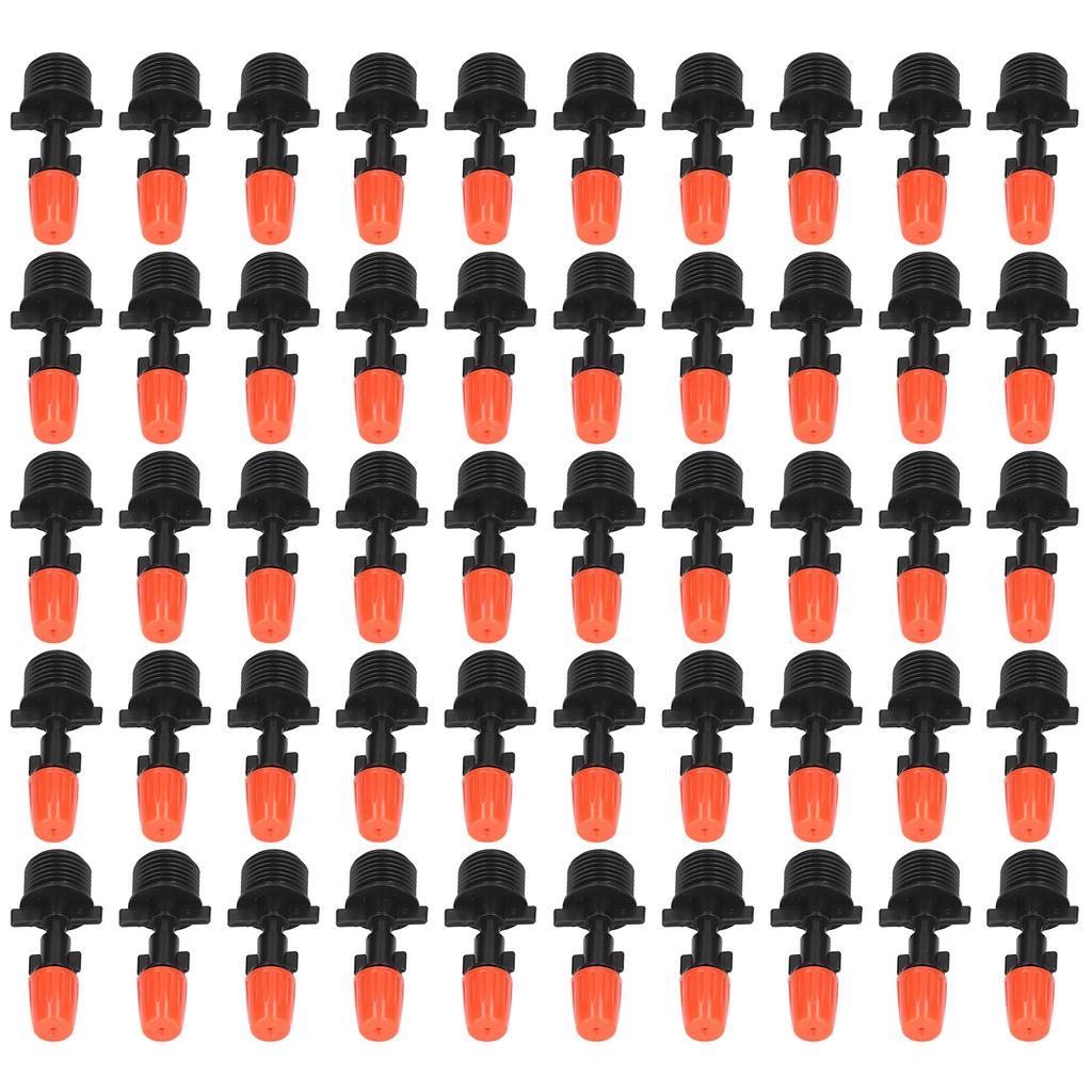 50 buc Duze de pulverizare cu ceață cu filet exterior G1/2, Cap de pulverizare apă reglabil, Duze de atomizare pentru grădină