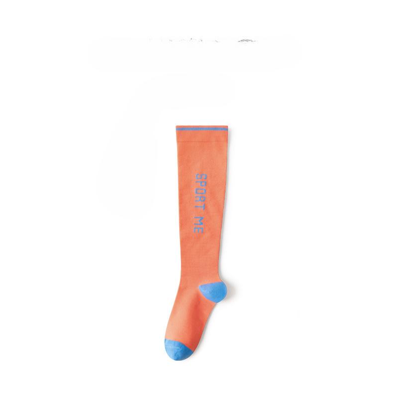 Sports Muscle Compression Socks for Women's Fitness Running Skipping Rope Pressure Calf Socks Thin Breathable Long Tube Socks