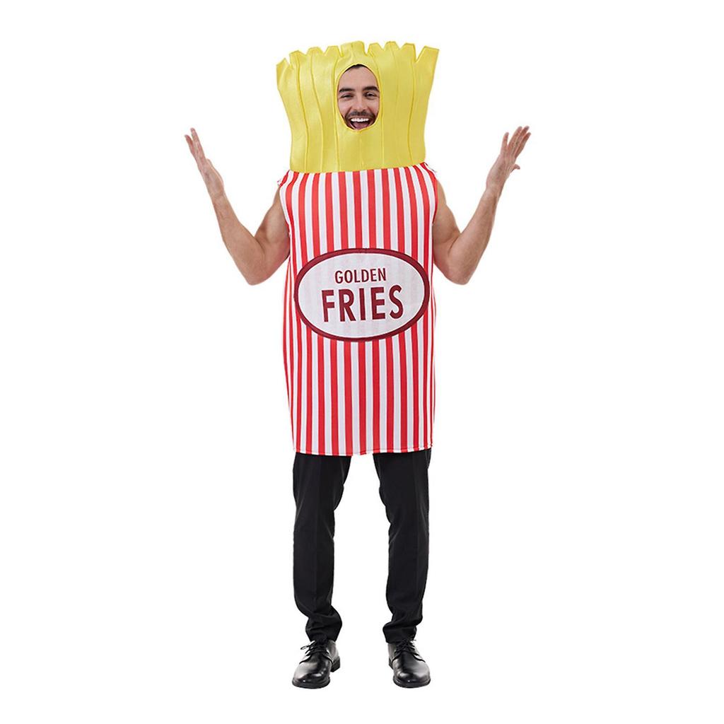 Lustige Pommes Cosplay Kleidung Halloween Bühnenauftritt Partykleidung Festival Rollenspiel Kleidung