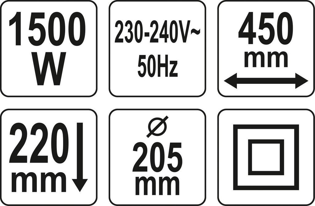 SOILING MACHINE 40CM 1500W YT-84850 YATO