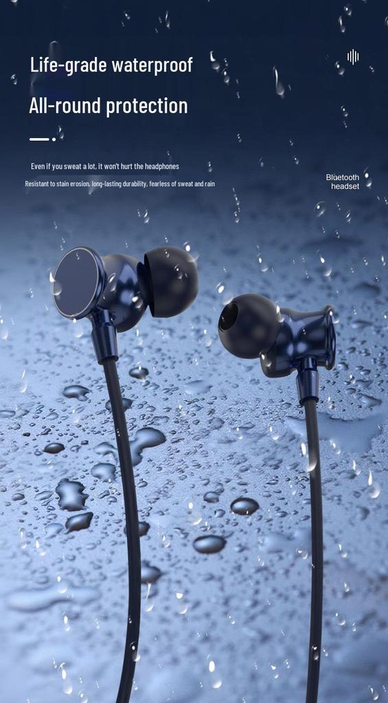 Ultra-Long Battery Dual Battery Neckband Noise Cancelling Wireless Bluetooth Sports Headphones