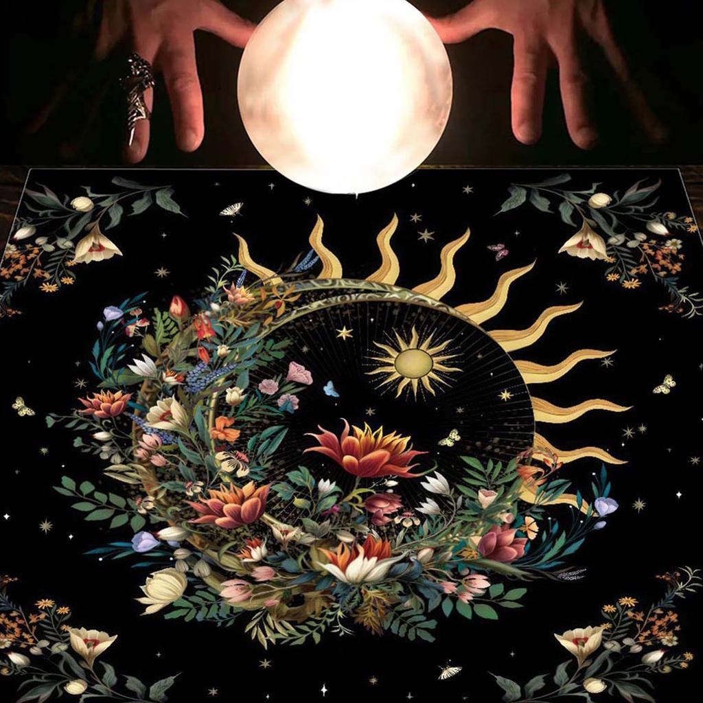 Comfortable Comfortable Tarot Tablecloth Witchcrafts Table Cloth for Tarot Enthusiasts Table Cover Prolonged Use