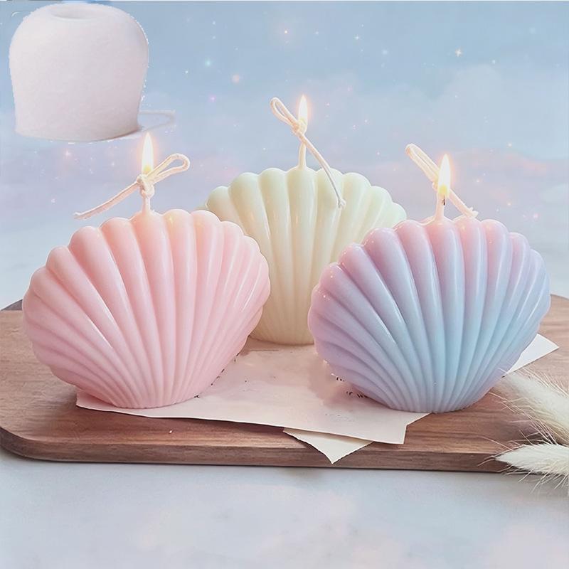 Ocean-Themed 3D Shell Silicone Mold for Aromatherapy Candles, Soap, and Resin