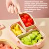 Food Storage Container with Divided Snack Lunch Box Work Picnics Bento Box Easy To Carry Outdoor Fruit Bento Box for Home Office