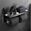 LISM Stainless Steel Toilet Paper Holder with Phone Shelf