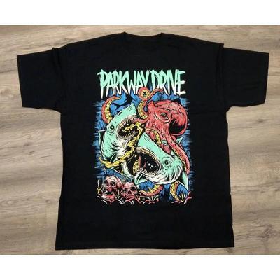T-shirt Parkway Drive Requin Poulpe Crânes