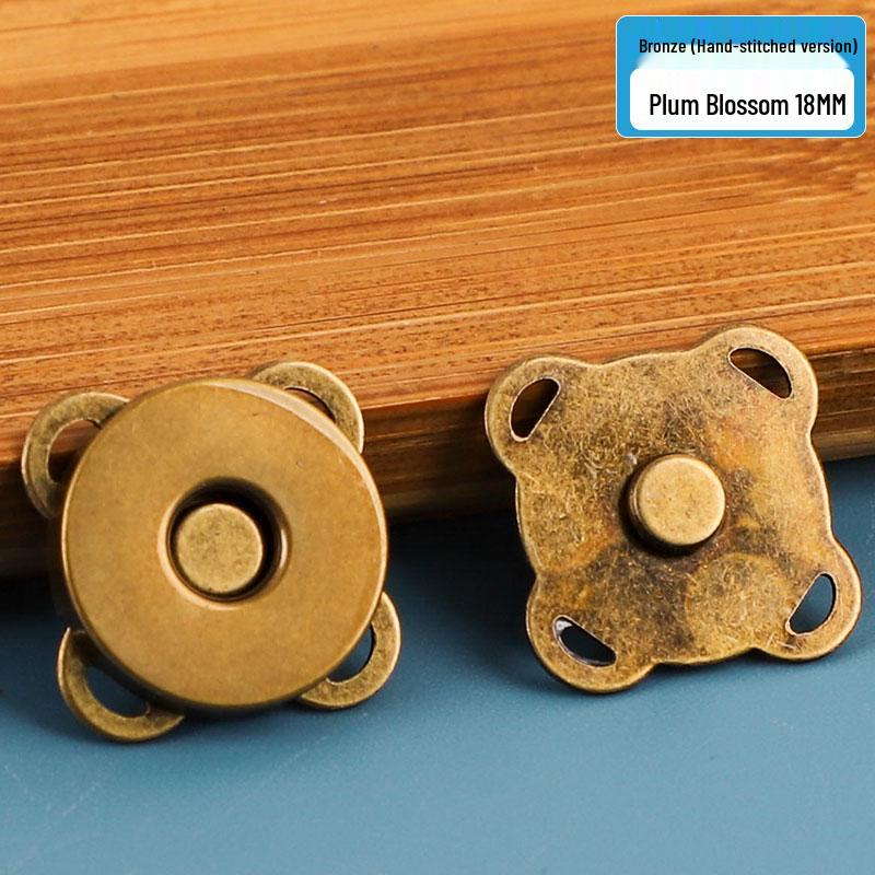 Fibbia a pressione magnetica per borse in pelle: Accessorio Valigia con Bottone Metallico e Chiusura Invisibile.