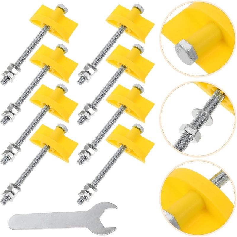 11pcs Manual Wall Tiles Locator,Tile Leveling Device,Height Adjustment Positioner Leveler,Fine Thread Lifting Construction Tool