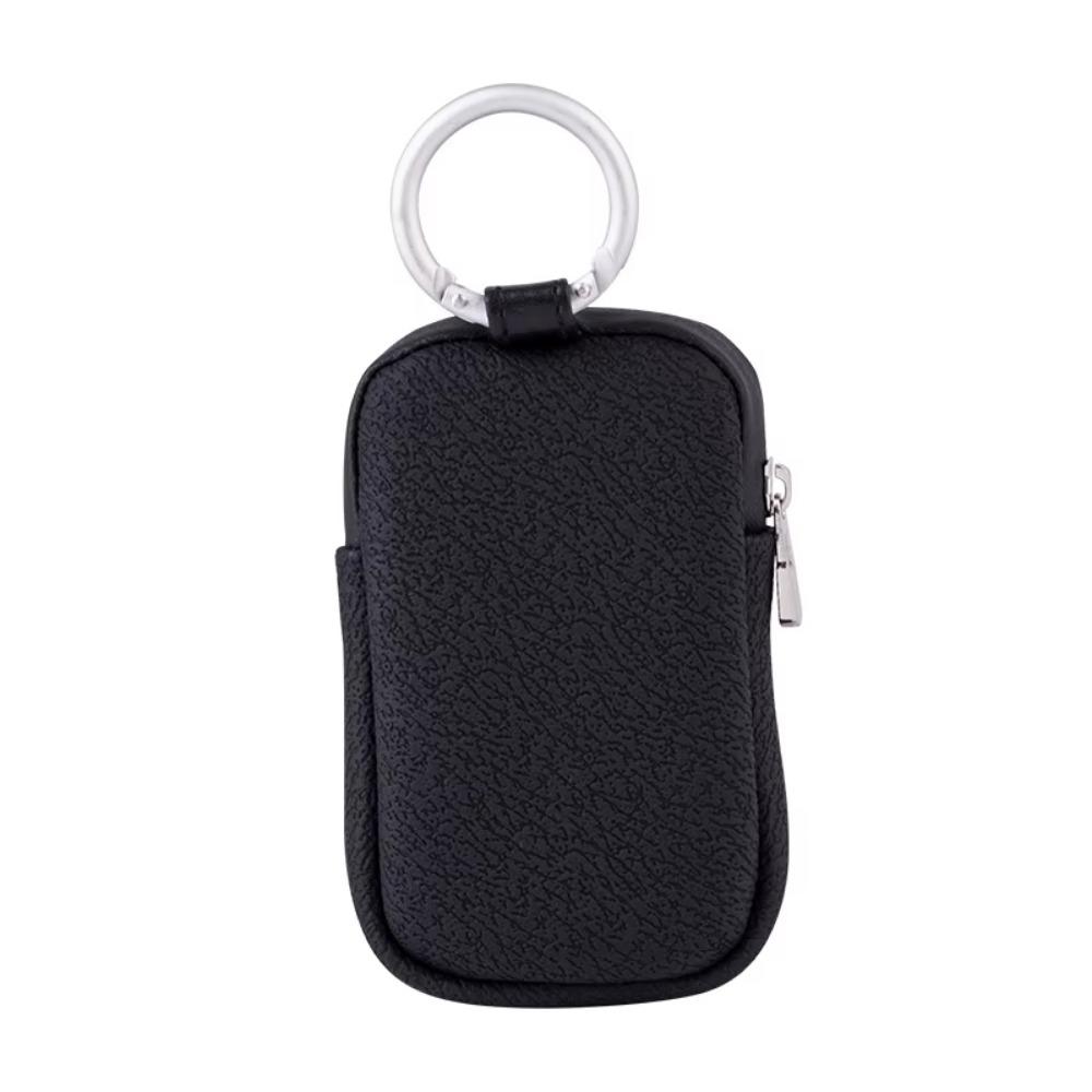 with Ring Buckle PU Leather Coin Purse Waterproof Change Pouch with Keychain Portable Key Bag  Card