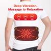 Heated Lumbar Support Belt Heating Pad for Back Pains Relief with Vibrating Massage Rechargeable Battery Comfortable Fit
