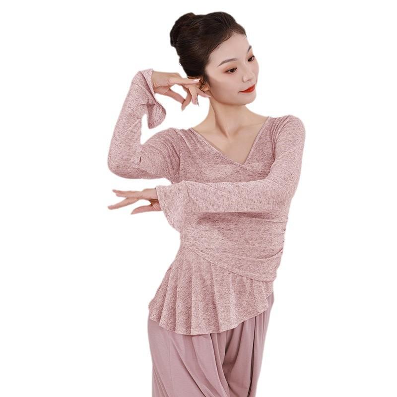 Adult Long-Sleeve Dancewear for Autumn/Winter – Modern & Classical Dance Practice Top