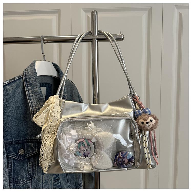 Trendy osobnost roztomilá bolestivá taška velká kapacita nová průhledná crossbody taška přes rameno tote bag ženy